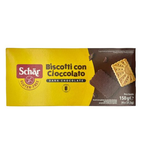 Biscotti con Cioccolato csokoládés keksz 150g Schar