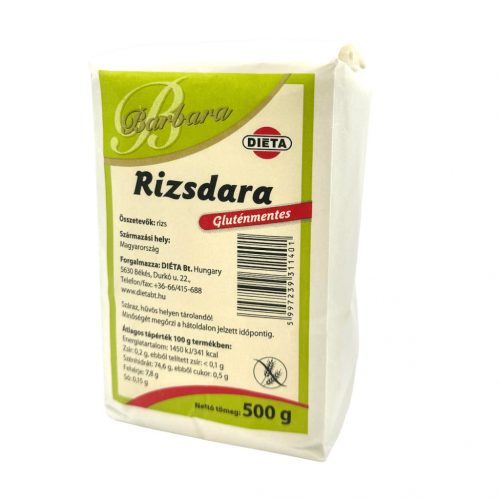 Barbarbara gluténmentes rizsdara 500g