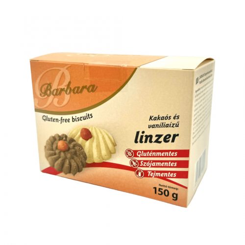 Kakaós és vaníliaízű linzer 150g Barbara