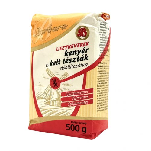 lisztkeverék kenyér és kelt tésztákhoz 500g Barbara