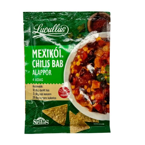 Mexikói chilis bab alappor 45g Lucullus