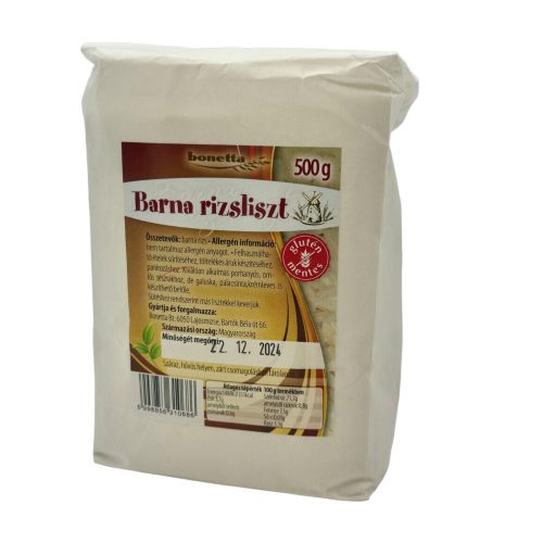 barna rizsliszt 500g Bonetta