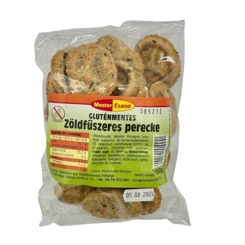 zöldfűszeres perecke 150g Mester akciós