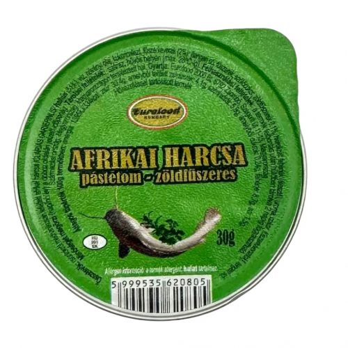 Afrikai zöldfűszeres harcsapástétom 30g Eurofood