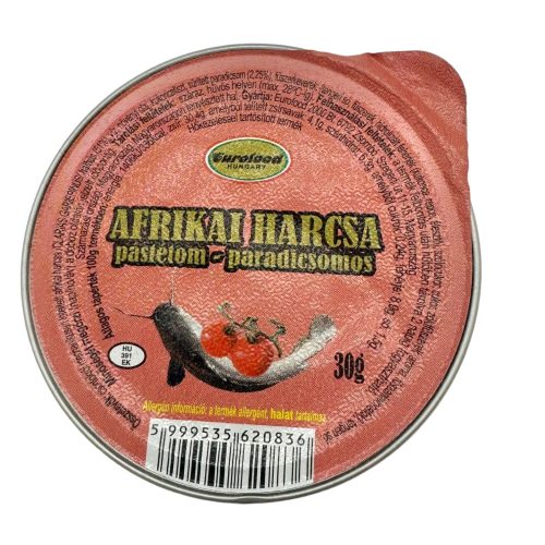 Afrikai harcsapástétom paradicsomos 30g Eurofood