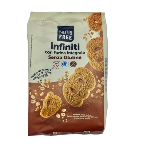 Infiniti keksz - teljes kiőrlésű hajdinaliszttel és zabpehellyel 250g Nutrifree